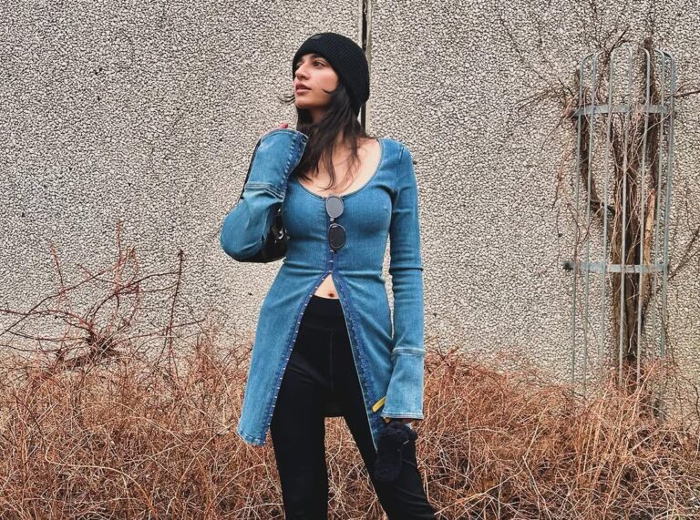 Stylish Ways Mamya Shajaffar Rocked a Denim Mini Dress!